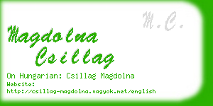 magdolna csillag business card